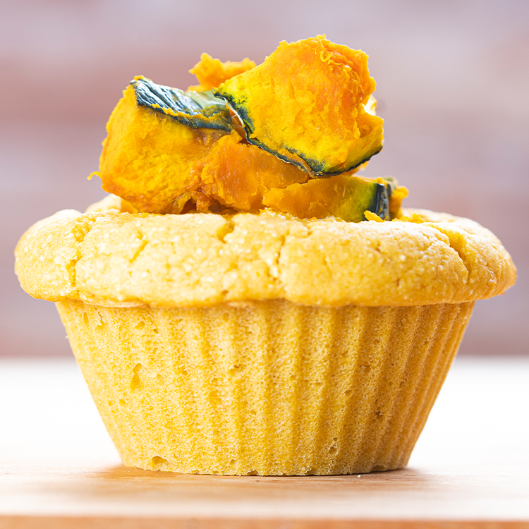 北海道恵庭産ほくほくカボチャそのまま山盛りマフィン